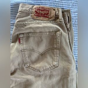 Levi’s 501 Khaki Colored Jeans